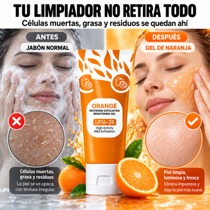 Gel Exfoliante de Naranja | Piel Luminosa Desde el Primer Uso