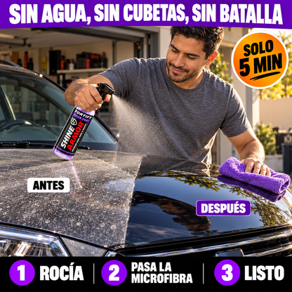 Spray Cerámico 3 en 1 | Brillo de Auto Nuevo en 5 Minutos