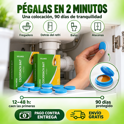 Trampas de Gel Anticucarachas | Elimina El Nido Completo