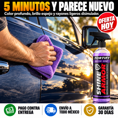 Spray Cerámico 3 en 1 | Brillo de Auto Nuevo en 5 Minutos