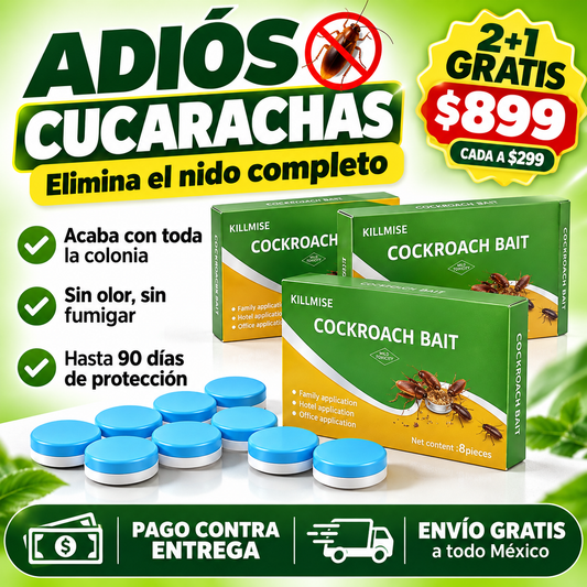 Trampas de Gel Anticucarachas | Elimina El Nido Completo