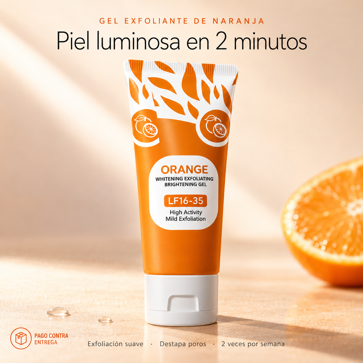Gel Exfoliante de Naranja | Piel Luminosa Desde el Primer Uso
